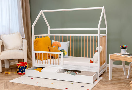 Barrera grande + pequeña, Con cajone