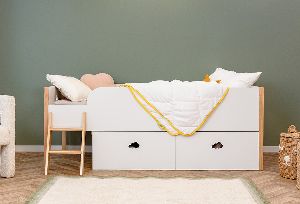 2 cajones de almacenamiento,Sin cabecero