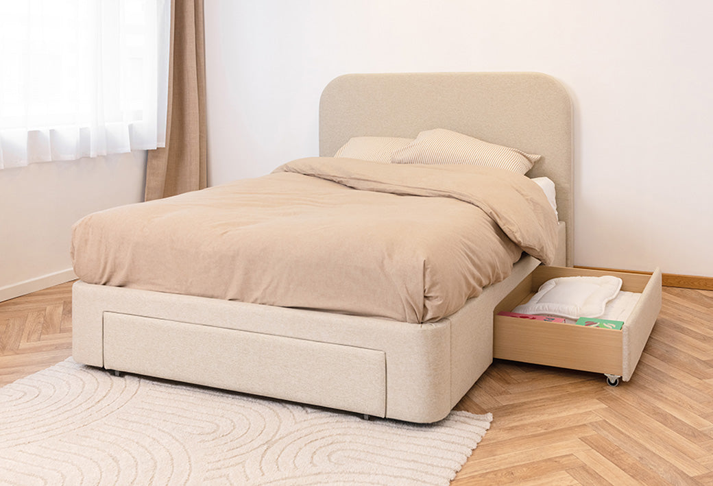 1 cajón grande frontal + 2 cajones laterales