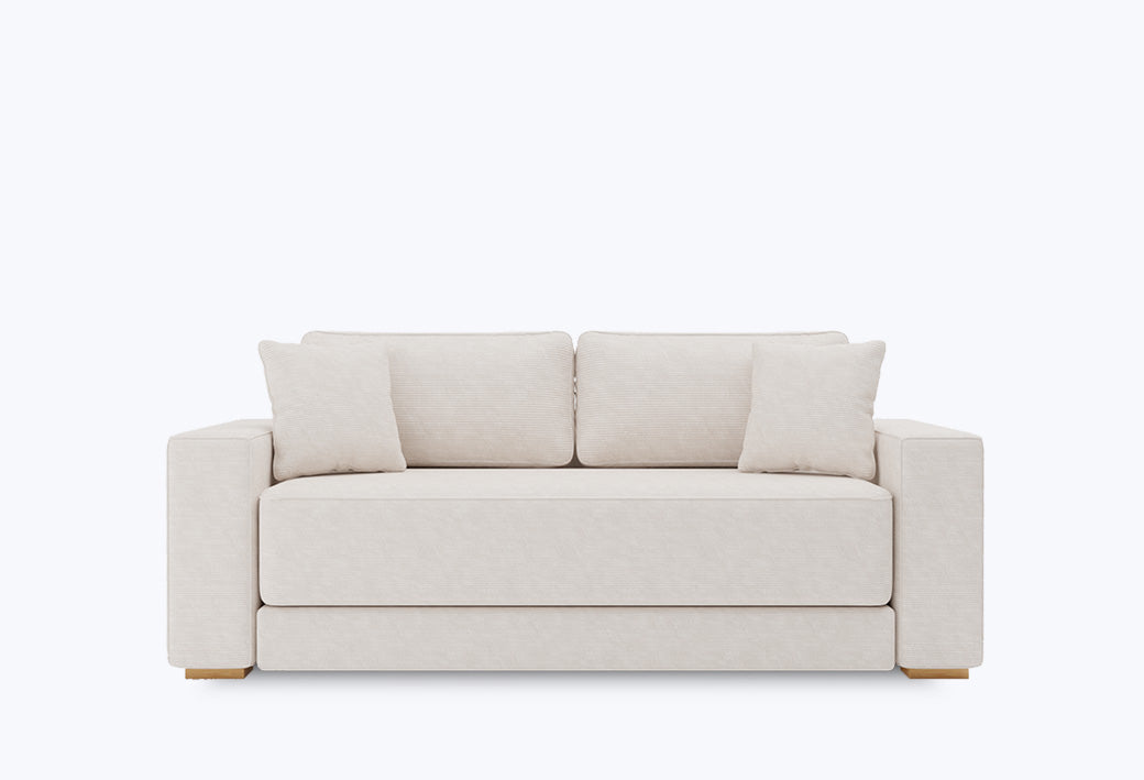 Anchos, Terciopelo acanalado beige